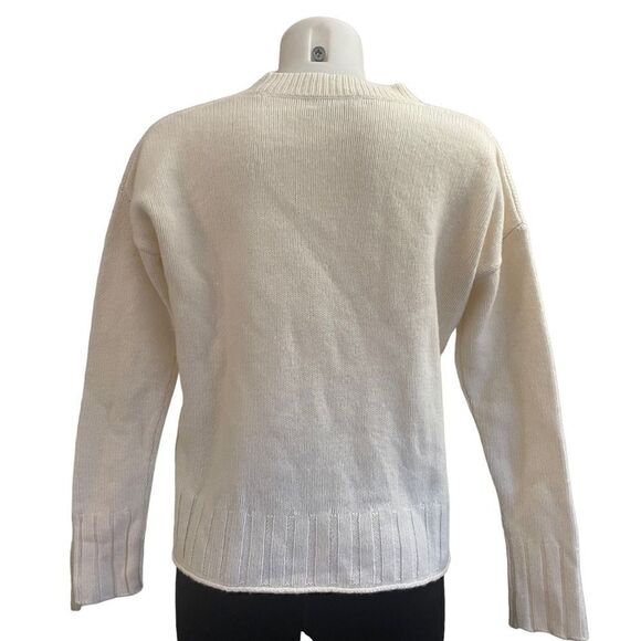 MADEWELL GOLD Star Knit Pullover Sweater 100% merino wool crew neck size XS - Picture 5 of 10
